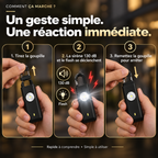 The Pitbullz One - Alarme personnelle portable : Un geste pour alerter, une tranquillité d'esprit pour petits et grands assurée